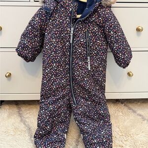 H&M Floral Kids Bodysuit - Navy and Multicolor